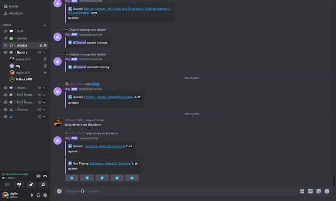 The Discord chat bot