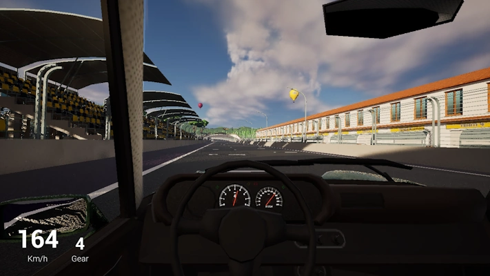 A screenshot of my car racing game